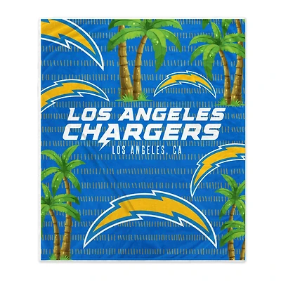 Couverture polaire avec logo de la ville natale des Chargers de Los Angeles (60'' x 70'')