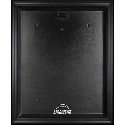 Vitrine de présentation du maillot avec logo de l'équipe des Chargers de Los Angeles à cadre noir