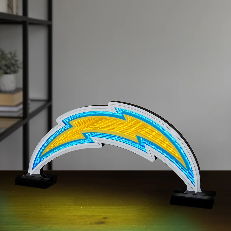 Los Angeles Chargers LED Infinity Logo Light