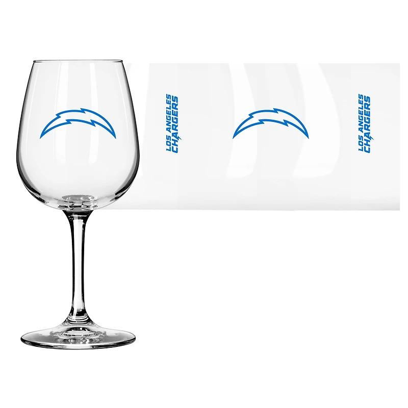 Logo des Chargers de Los Angeles 12oz. Verre à vin à pied