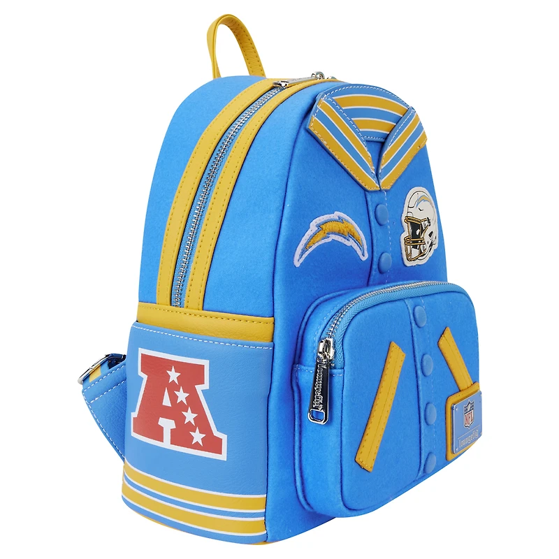 Loungefly Los Angeles Chargers Varsity Mini Backpack