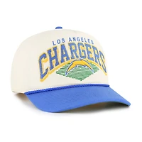 Men's '47  Cream Los Angeles Chargers Pomona Rope Adjustable Hitch Hat
