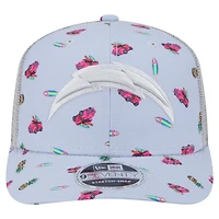 Casquette ajustable 9SEVENTY gris Los Angeles Chargers Adventure Surfboard de New Era pour homme