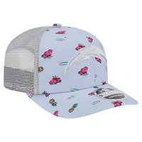 Casquette ajustable 9SEVENTY gris Los Angeles Chargers Adventure Surfboard de New Era pour homme