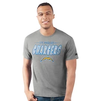 T-shirt gris chiné Starter Prime Time pour homme des Los Angeles Chargers