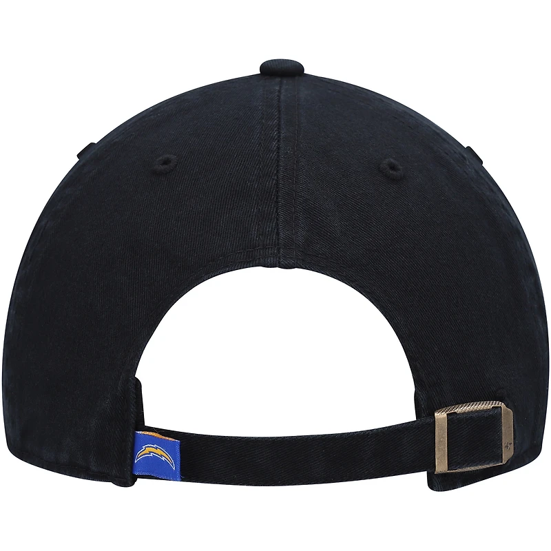 Casquette réglable '47 Los Angeles Chargers Clean Up pour homme, noire