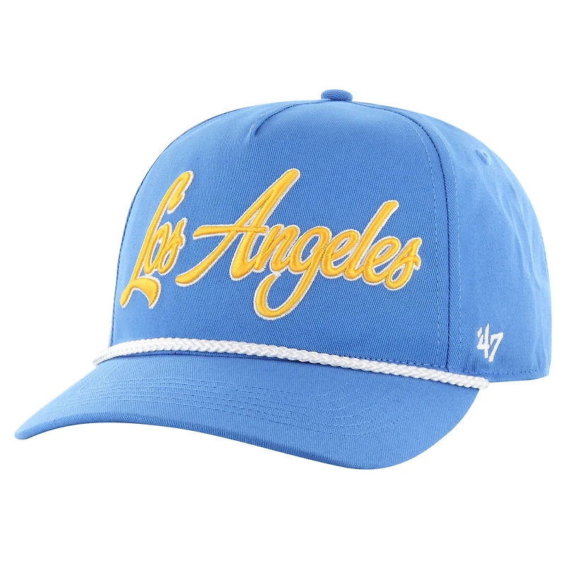Men's '47 Blue Los Angeles Chargers Overhand Hitch Adjustable Hat
