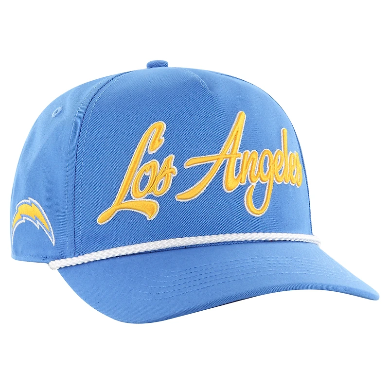 Casquette ajustable Overhand Hitch bleue Los Angeles Chargers '47 pour homme