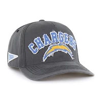 Casquette ajustable Calderwood Well Worn Hitch '47 Charcoal Los Angeles Chargers pour homme