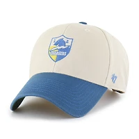 Men's '47 Cream/Powder Blue Los Angeles Chargers Fairfield MVP Throwback Adjustable Hat