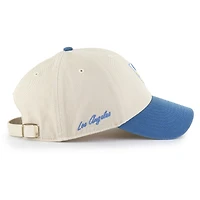 Men's '47 Cream/Powder Blue Los Angeles Chargers Fairfield MVP Throwback Adjustable Hat