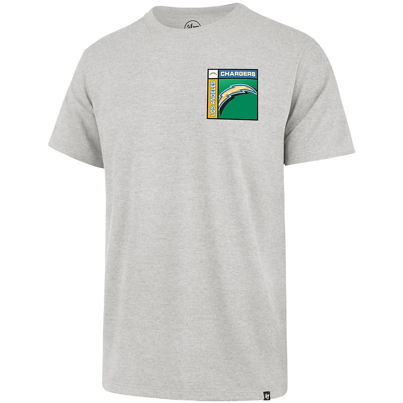 T-shirt Franklin gris chromé pour homme, modèle 1947, Los Angeles Chargers