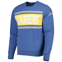 Sweat à capuche Los Angeles Chargers Bypass Tribeca '47 bleu chiné pour homme