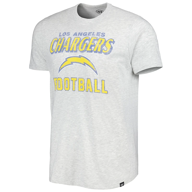 T-shirt léger Los Angeles Chargers Dozer Franklin '47 gris chiné pour homme