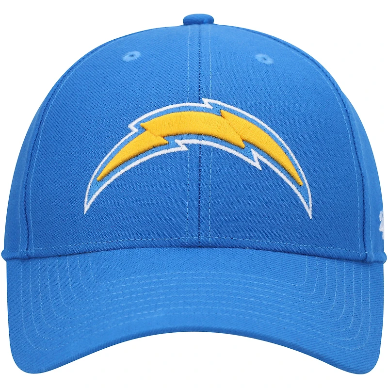 Casquette ajustable MVP Los Angeles Chargers Logo '47 bleu poudré pour homme