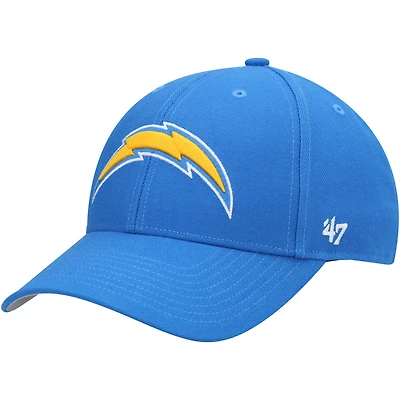 Casquette ajustable MVP Los Angeles Chargers Logo '47 bleu poudré pour homme