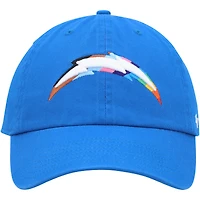 Casquette réglable '47 Powder Blue Los Angeles Chargers Pride Clean Up pour homme
