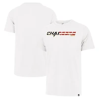 Men's '47 White Los Angeles Chargers Flag Script Franklin T-Shirt