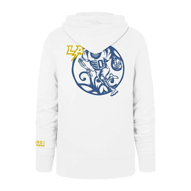 Men's '47 Los Angeles Chargers La Familia Headline Pullover Hoodie