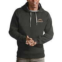 Sweat à capuche Antigua Charcoal pour homme avec logo Victory des Los Angeles Chargers