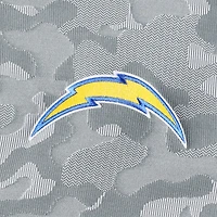 Men's Antigua Gray Los Angeles Chargers Brigade Quarter-Zip Sweatshirt