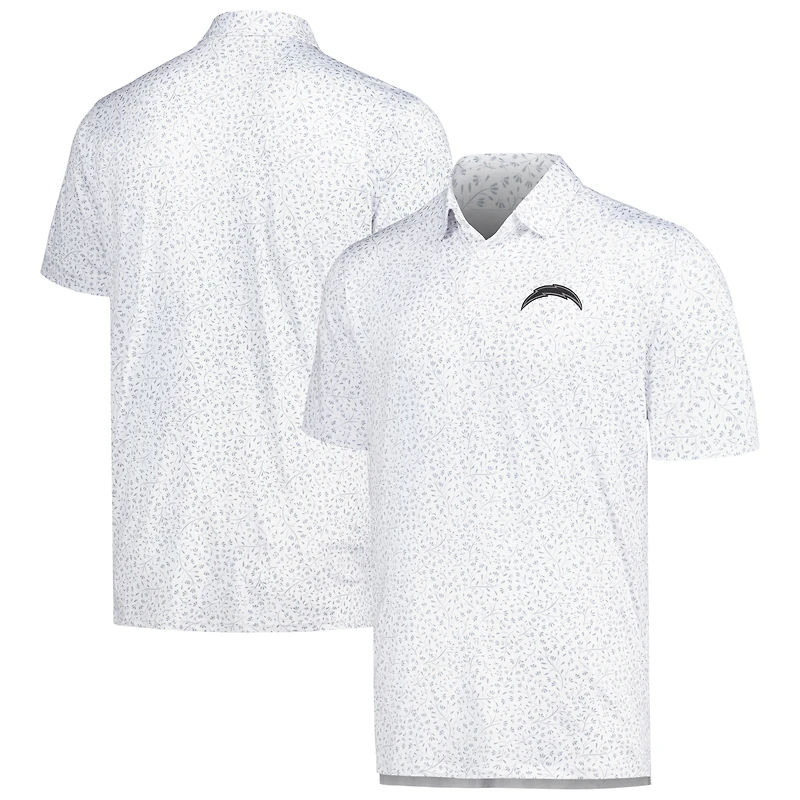 Polo Motion blanc Antigua pour homme des Chargers de Los Angeles