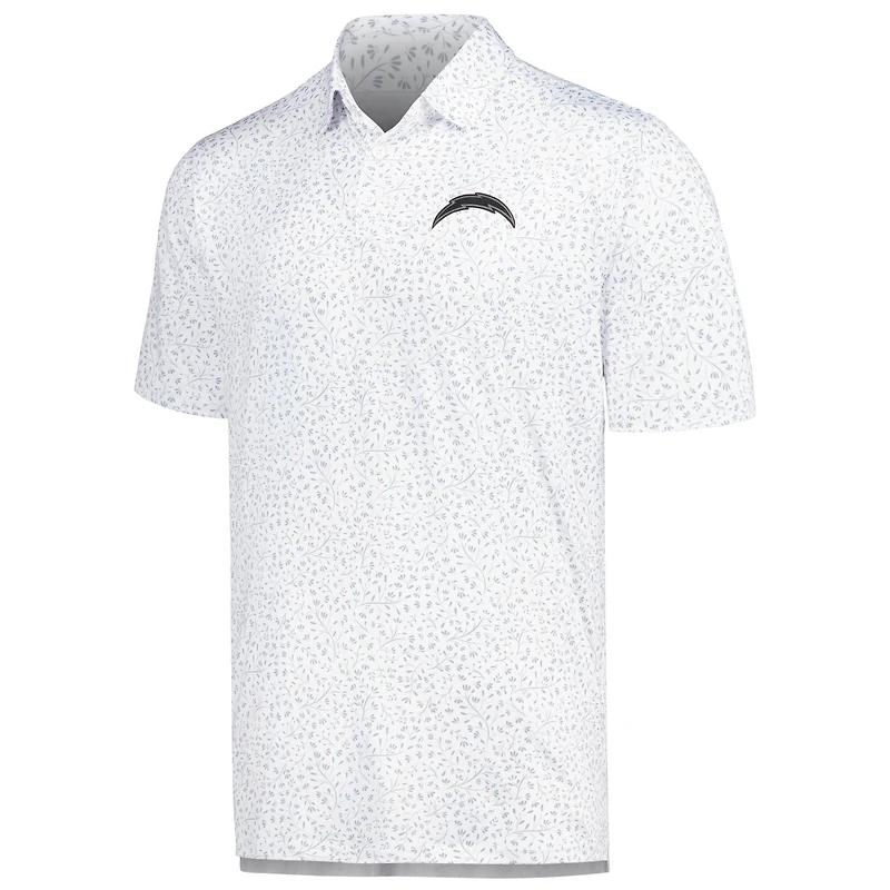 Polo Motion blanc Antigua pour homme des Chargers de Los Angeles