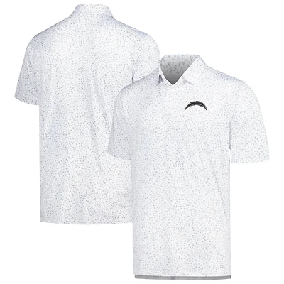 Polo Motion blanc Antigua pour homme des Chargers de Los Angeles