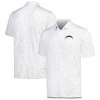 Polo Motion blanc Antigua pour homme des Chargers de Los Angeles