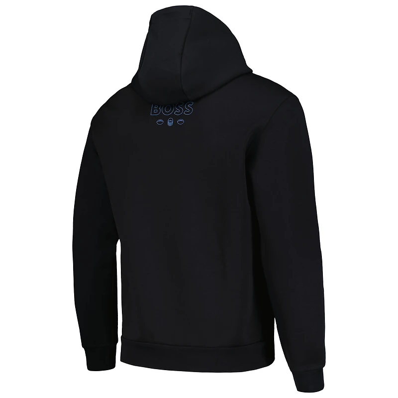 Men's BOSS X NFL Black Los Angeles Chargers Touchback Pullover Hoodie