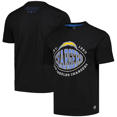 Men's BOSS X NFL Black Los Angeles Chargers Trap T-Shirt