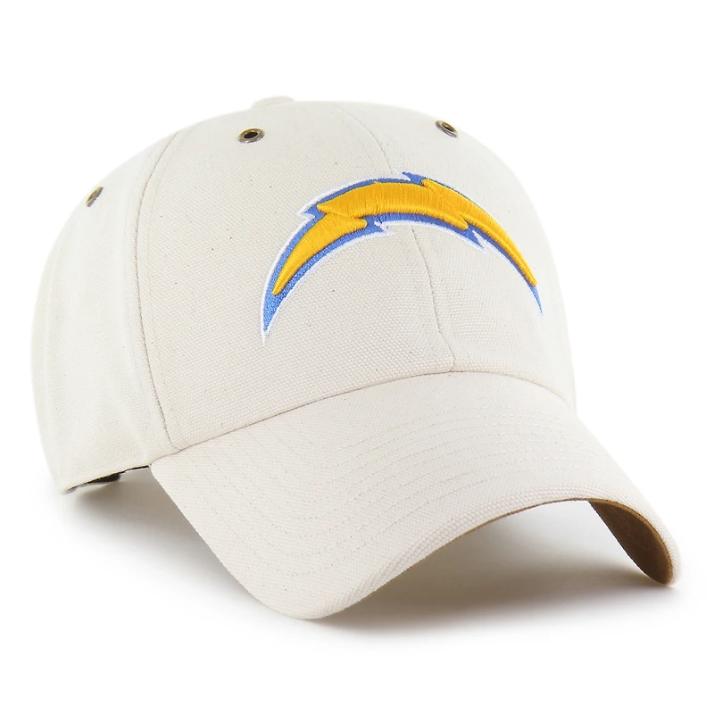 Men's Carhartt x '47 Natural Los Angeles Chargers Undyed Clean Up Adjustable Hat