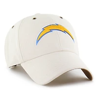 Men's Carhartt x '47 Natural Los Angeles Chargers Undyed Clean Up Adjustable Hat