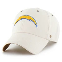 Men's Carhartt x '47 Natural Los Angeles Chargers Undyed Clean Up Adjustable Hat