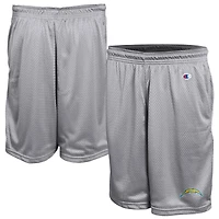 Men's Champion Gray Los Angeles Chargers Classic Mesh Shorts