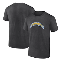 Men's  Charcoal Los Angeles Chargers Primary Logo T-Shirt