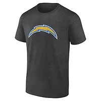 Men's  Charcoal Los Angeles Chargers Primary Logo T-Shirt
