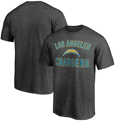 Men's  Charcoal Los Angeles Chargers Victory Arch T-Shirt