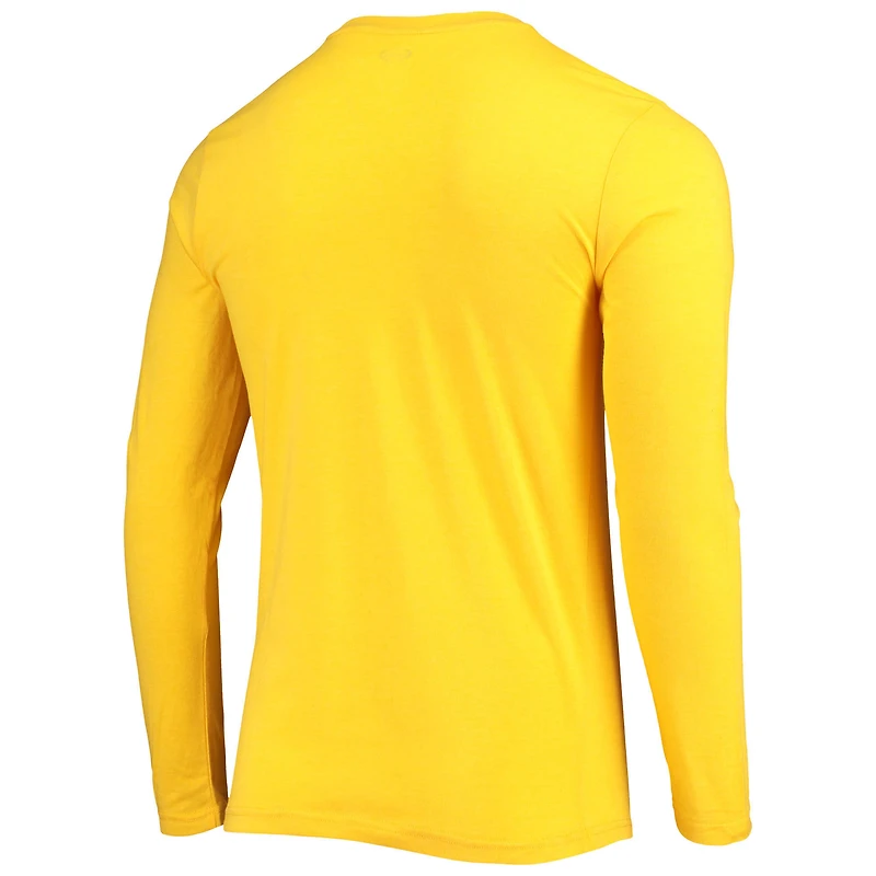 Concepts Sport Powder Blue/Gold Los Angeles Chargers Meter T-shirt à manches longues et pantalon Ensemble de nuit