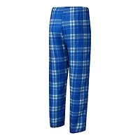 Men's Concepts Sport Powder Blue/Heather Gray Los Angeles Chargers Regulate Long Sleeve T-Shirt and Plaid Pant Set