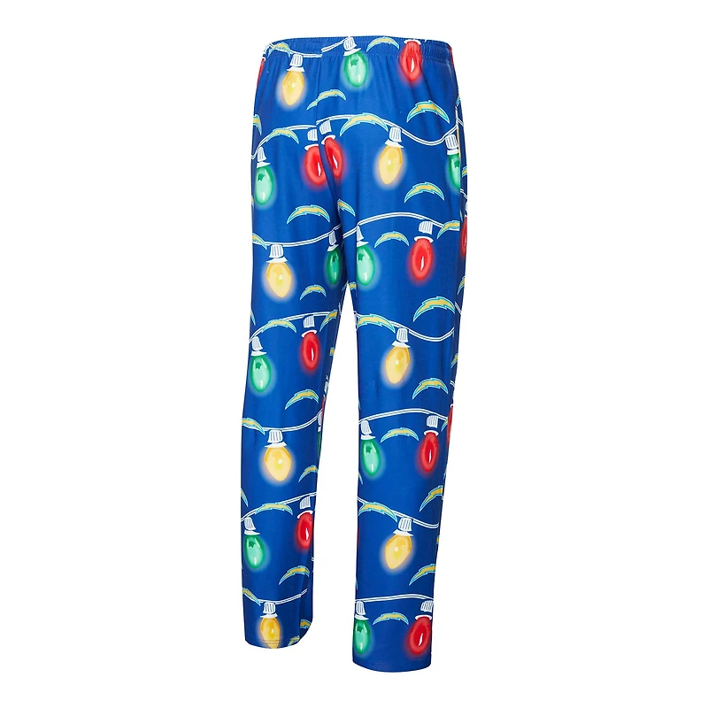 Ensemble haut à manches longues et pantalon en tricot Garland Concepts Sport Royal Los Angeles Chargers pour homme