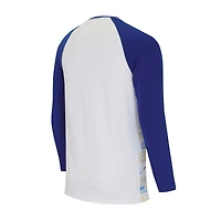 Ensemble de nuit pour homme Concepts Sport blanc/bleu poudre Los Angeles Chargers avec haut à manches longues raglan et pantalon