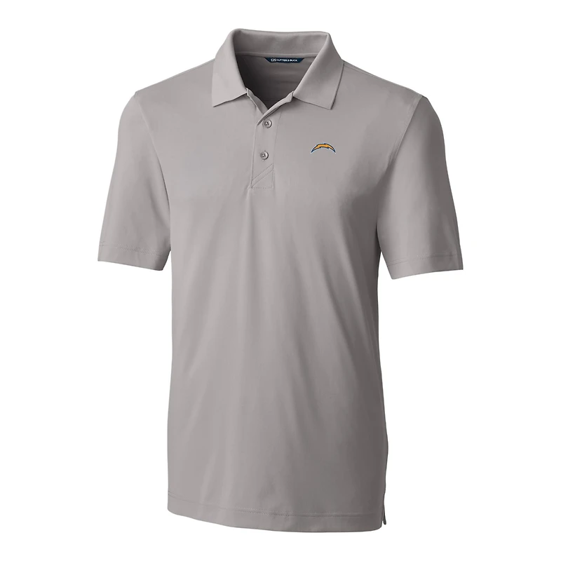 Men's Cutter & Buck Gray Los Angeles Chargers Big Tall Forge Stretch Polo