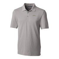 Men's Cutter & Buck Gray Los Angeles Chargers Big Tall Forge Stretch Polo