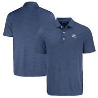 Polo bleu marine à rayures fines Forge Eco des Los Angeles Chargers pour homme, Cutter & Buck
