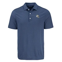 Polo bleu marine à rayures fines Forge Eco des Los Angeles Chargers pour homme, Cutter & Buck