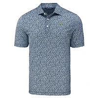 Men's Cutter & Buck Navy Los Angeles Chargers Pike Eco Flora Print Polo