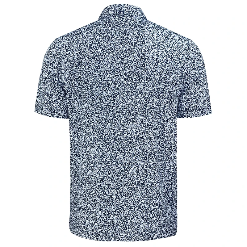 Men's Cutter & Buck Navy Los Angeles Chargers Pike Eco Flora Print Polo