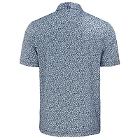 Men's Cutter & Buck Navy Los Angeles Chargers Pike Eco Flora Print Polo