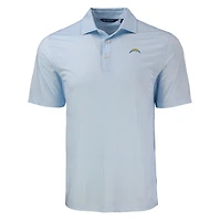 Polo homme Cutter & Buck bleu poudre Los Angeles Chargers Pike Eco Diamond Dot Print